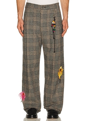 Song for the Mute Flower Loose Pleated Pant in Indigo - Grey. Size 48 (also in 46).