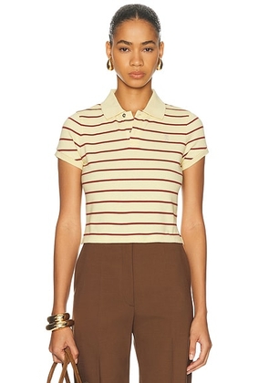 RABANNE Polo Shirt in Beige Cream - Cream. Size L (also in M, S, XS).