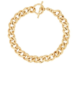 Saint Laurent Collier Court Torsade Necklace in Or Laiton - Metallic Gold. Size S (also in ).