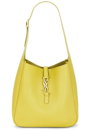 Saint Laurent Small Le 5 A 7 Supple Shoulder Bag in Wild Lime - Green. Size all.