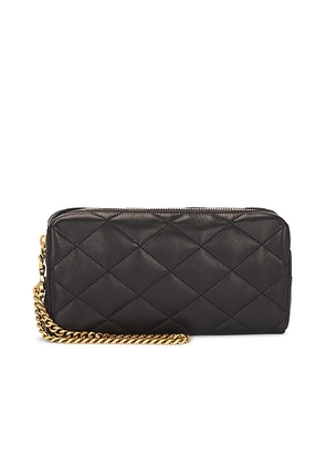 Saint Laurent Chain Pouch in Noir - Black. Size all.