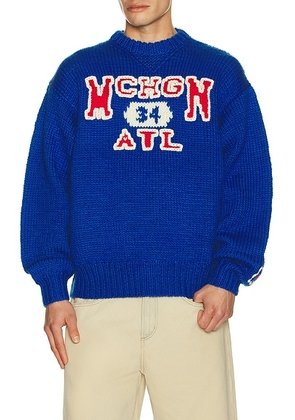 Rice nine ten Hand Knitting Sweatshirt in Blue - Blue. Size 1 (also in 2).