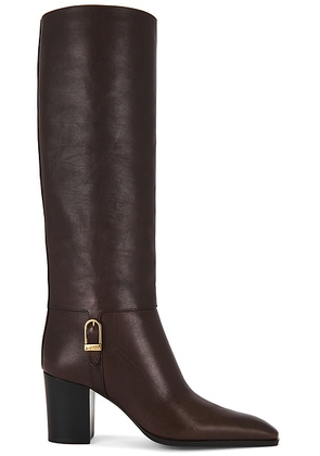 Saint Laurent Julia Boot in Paris Brown - Brown. Size 36.5 (also in 36, 37, 38, 38.5, 39, 39.5, 40, 41).