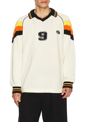 Rice nine ten Knit Game Shirt in Off White - White. Size 1 (also in 2).