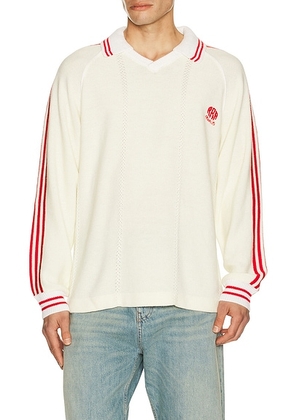 Rice nine ten Knitting Soccer Jersey in Off White - White. Size 2 (also in 1).