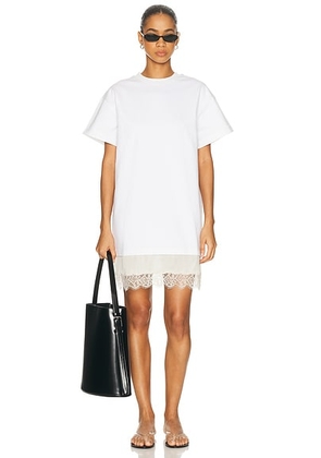 Staud Grier Dress in Ivory - Ivory. Size L (also in M, S, XS).