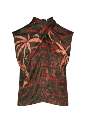 Johanna Ortiz Mystic Shore Satin-Jacquard Top - Moda Operandi