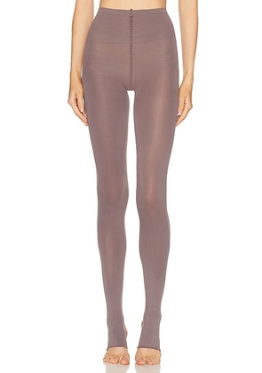 SWEDISH STOCKINGS Lia Stir Up Tights in Mid Grey - Taupe. Size M (also in S).