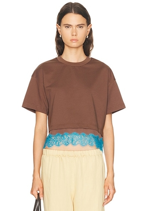 Staud Grier Top in Mink & Pool - Brown. Size L (also in XS, S, M).