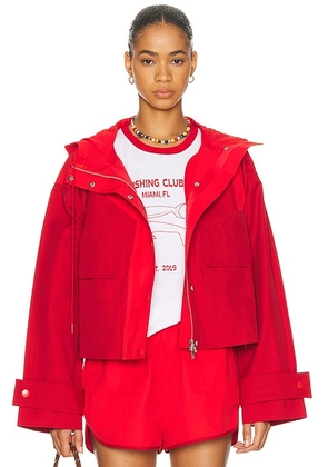 Staud Alta Jacket in Cardinal - Red. Size L (also in S).