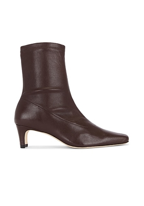Staud Wally Sock Ankle Boot in Espresso - Chocolate. Size 36.5 (also in 37, 37.5, 38, 38.5).