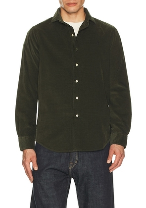 Polo Ralph Lauren Long Sleeve Corduroy Sport Shirt in Estate Olive - Olive. Size M (also in S, XXL/2X).