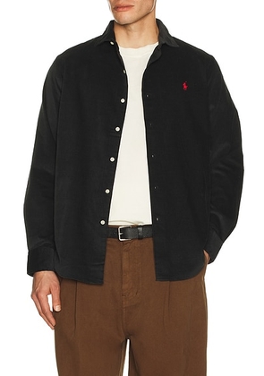 Polo Ralph Lauren Long Sleeve Corduroy Sport Shirt in Polo Black - Black. Size L (also in S, M).