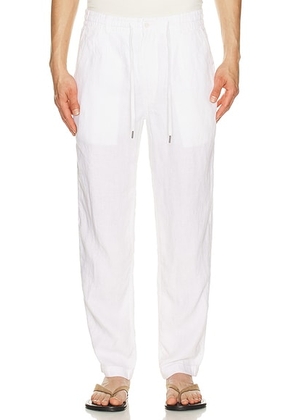 Polo Ralph Lauren Prepster Linen Pant in Ceramic White - White. Size L (also in M, S, XL/1X, XXL/2X).