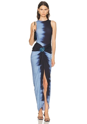 SILVIA TCHERASSI Leni Dress in Night Blue - Blue. Size M (also in S).