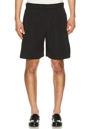 Saint Laurent Short Rond Ample in Noir - Black. Size 46 (also in 48, 50, 52).