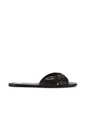 Saint Laurent Franciane Slide in Harris Eagle Brown - Brown. Size 35 (also in 35.5, 36, 36.5, 37, 38, 38.5, 39, 39.5, 40, 41).