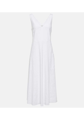 Vince Linen-blend midi dress