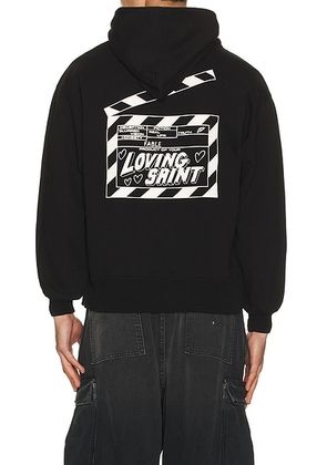 SAINT Mxxxxxx I Love Saint Hoodie in Black - Black. Size L (also in M, XL/1X).