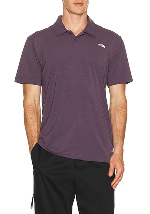 The North Face Adventure Polo in Endless Dusk - Purple. Size L (also in M, S, XL/1X, XXL/2X).