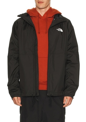 The North Face Antora Rain Hoodie Jacket in TNF Black - Black. Size L (also in M, S, XL/1X, XXL/2X).