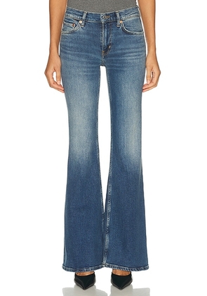 RE/DONE The Strutter Wide Leg & Flare Jean in Sonoma Indigo - Blue. Size 24 (also in 25, 26, 27, 28, 29, 30, 31, 32).