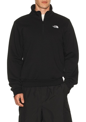 The North Face Evolution Simple Dome Regular 1/4 Zip in TNF Black - Black. Size L (also in M, S, XL/1X, XXL/2X).