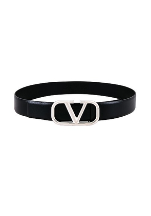 Valentino Garavani Valentino H.40 Buckle Belt in Nero - Black. Size 85 (also in 100, 90, 95).