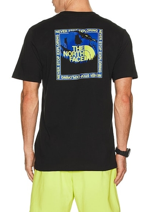 The North Face Stay Exploring Regular Short Sleeve Tee in TNF Black - Black. Size L (also in M, S, XL/1X, XXL/2X).