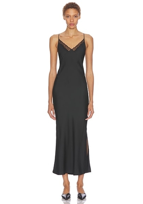 The Row Barina Dress in Black - Black. Size 2 (also in 0, 4).
