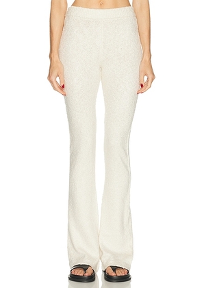 SEROYA Zadie Pant in Eggshell - Cream. Size L (also in M, S, XL, XS).