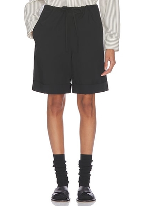 The Row Emiliano Short in Black - Black. Size 0 (also in 2, 4, 6).