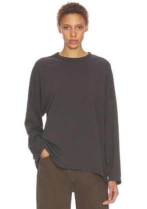 The Row Floris Top in Brown - Brown. Size L (also in M, S, XL, XS).