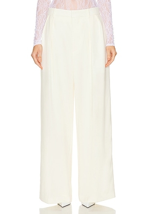 WARDROBE.NYC Evening Trouser in Off White - White. Size XS (also in M, S).