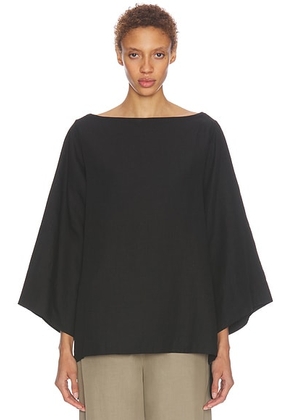 The Row Junia Top in Black - Black. Size 0 (also in 2, 4).
