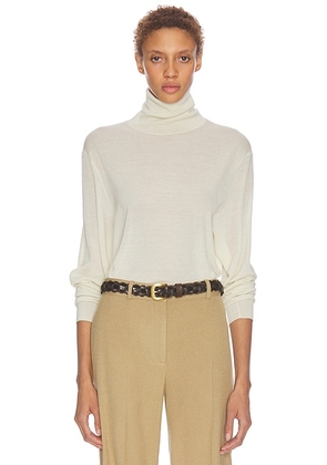 The Row Nabari Top in Ivory - Ivory. Size M (also in L, S, XS).