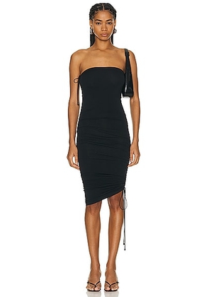 Wolford Fatal Draping Dress in Black - Black. Size M (also in XS, L).