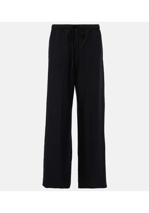 Toteme Lyocell and linen wide-leg pants