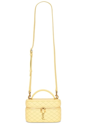 Saint Laurent Gaby Vanity Bag in Soft Lemon - Lemon. Size all.