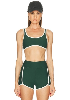 THE UPSIDE Santa Fe Brielle Scoop Bra in Jungle Green - Dark Green. Size L (also in ).