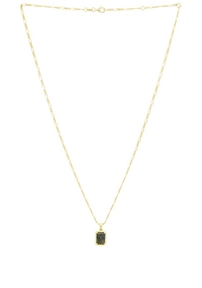 Serge de Nimes Moss Agate Necklace in Gold - Metallic Gold. Size all.