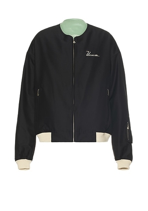 Visvim Souvenir Mawata Jacket in Black - Black,Sage. Size 4 (also in ).