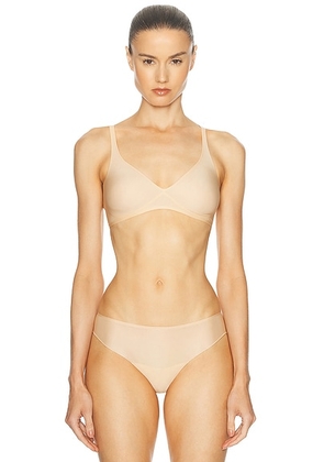 Wolford Skin 3w Bra in Clay - Nude. Size 40 (also in ).