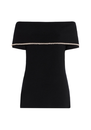By Malene Birger Hetha Off-The-Shoulder Knit Top - Moda Operandi