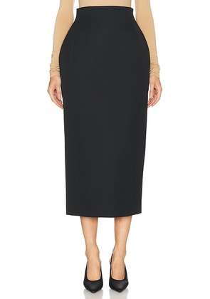 WARDROBE.NYC x Rosie Huntington-Whiteley RHW Sculpted Skirt in Black - Black. Size XXS (also in M).