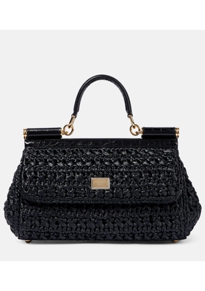 Dolce&Gabbana Sicily Medium raffia tote bag
