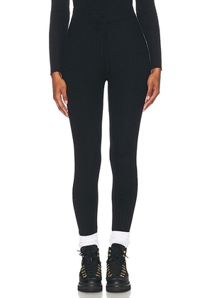 Varley Aiden Knit Legging in Black - Black. Size M (also in XS, S, L, XL).