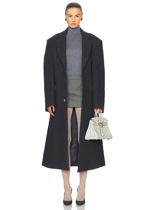 WARDROBE.NYC Single Breasted Coat in Charcoal - Charcoal. Size M (also in L, S, XS).