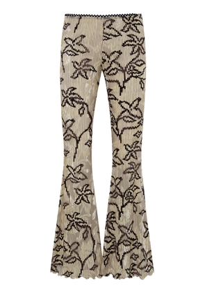 SIEDRÉS Jeslynn Velvet Flared Pants - Moda Operandi