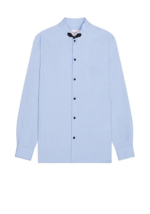 Valentino Oxford Shirt in Sky Spring - Blue. Size 44 (also in ).